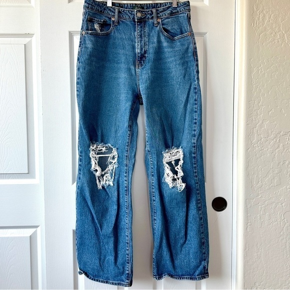 Juniors Wild Fable Size 12/31 R Baggy High Rise Grunge Aesthetic Jeans - Picture 2 of 9